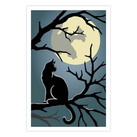 Cat & Full Moon Layering Stencil Set by Recollections™